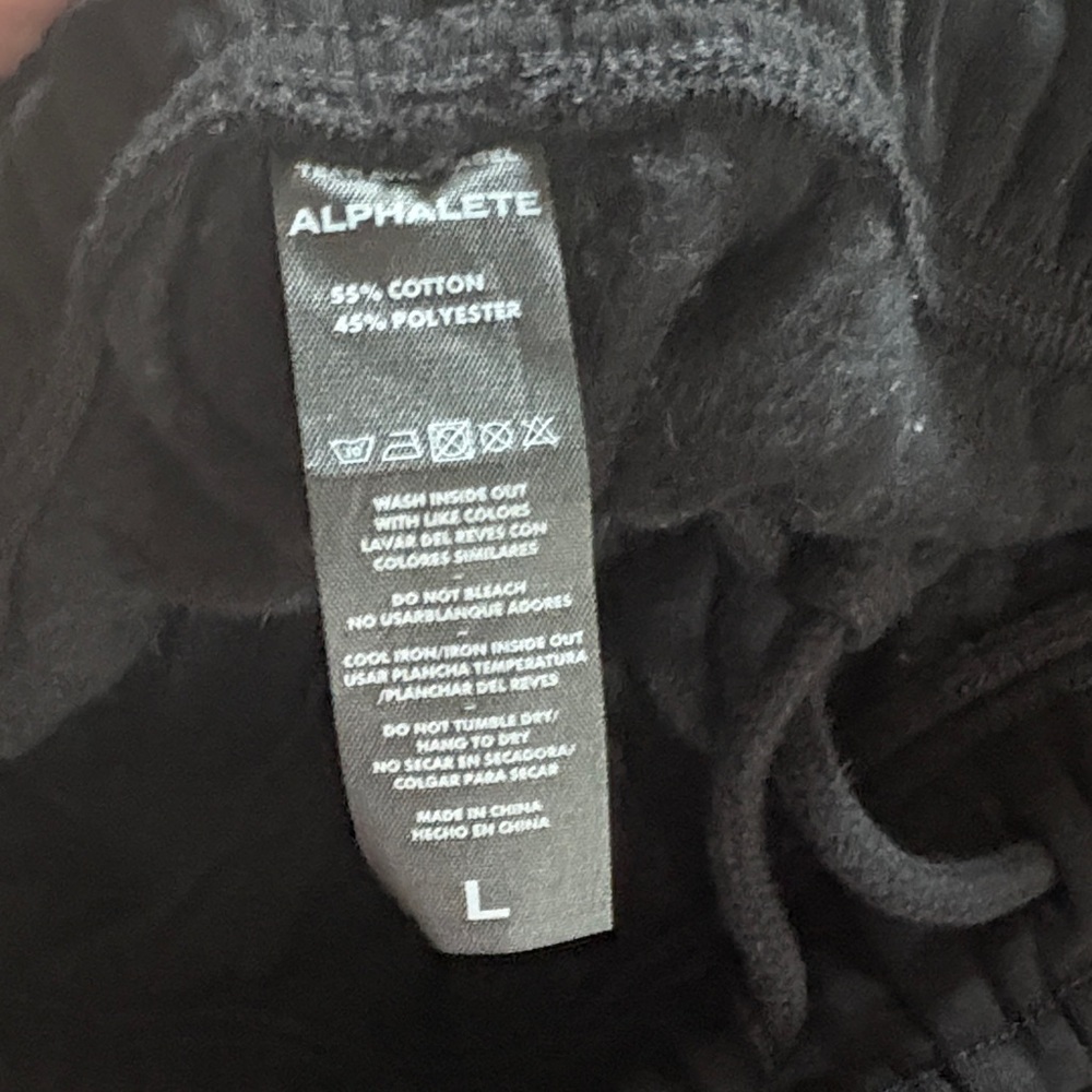 Alphalete Origin Black Straight Leg Sweats - Picture 3 of 4